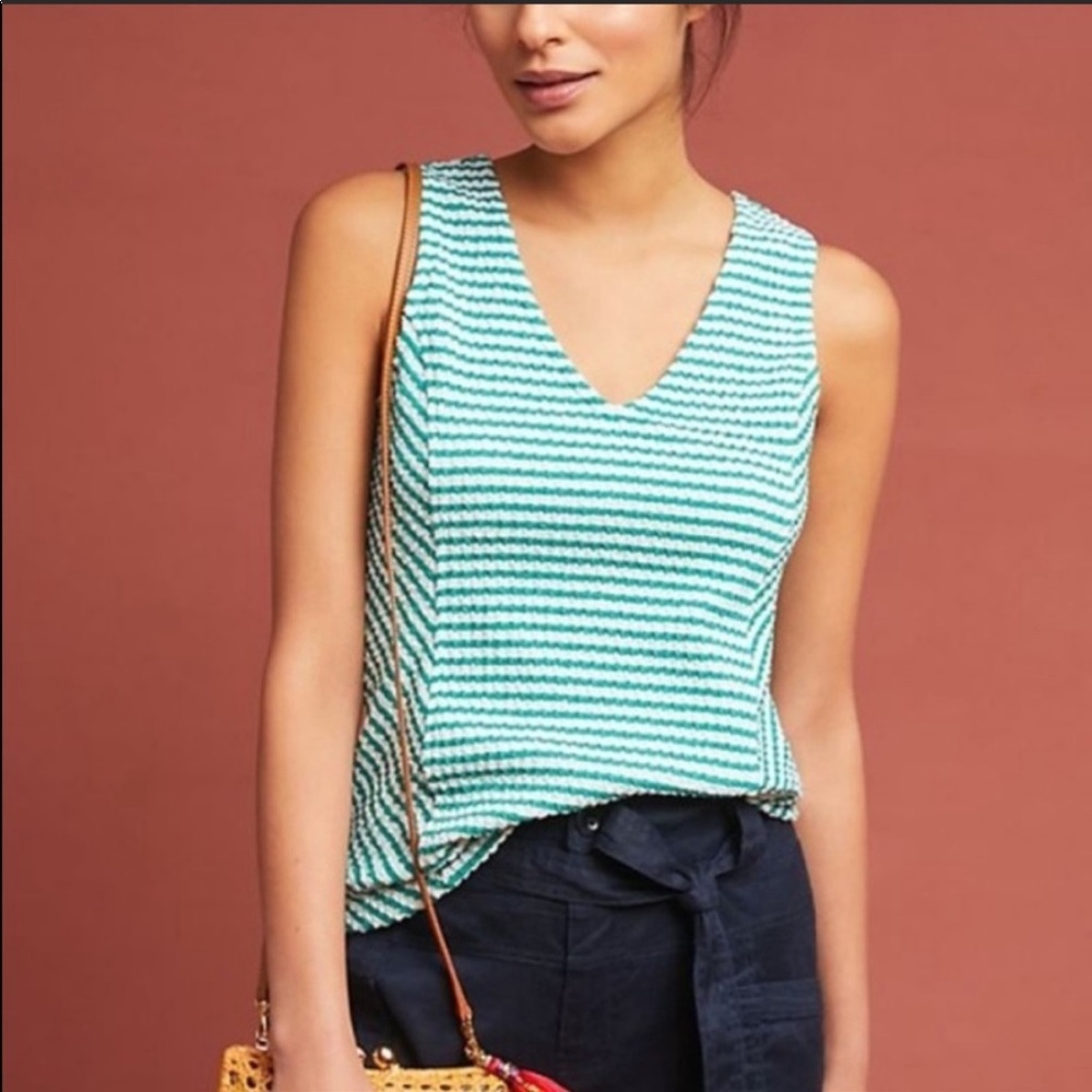 Anthropologie Maeve Franconia Striped Tank Top